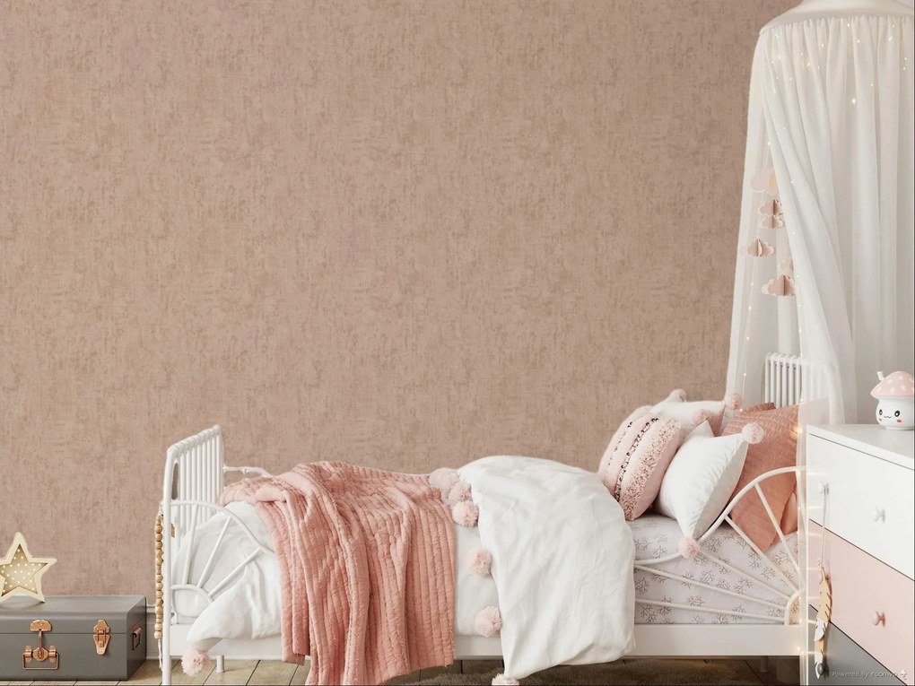 Zambaiti Parati Casa Chic Cemento púder-rózsaszín betonhatású vlies tapéta – Z20129