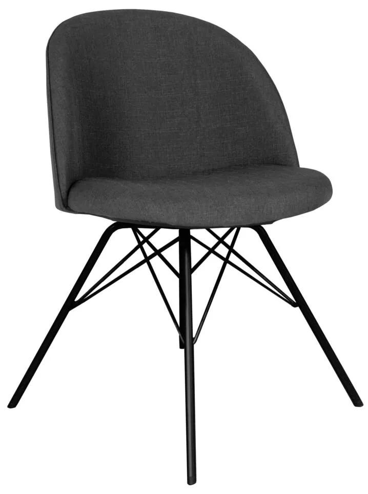 Ally design szék, antracit szövet, fekete láb
