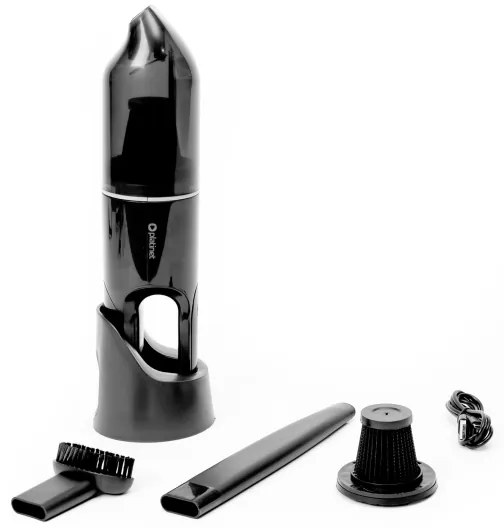 Hordozható újratölthető autós porszívó 75W/2000 mAh fekete