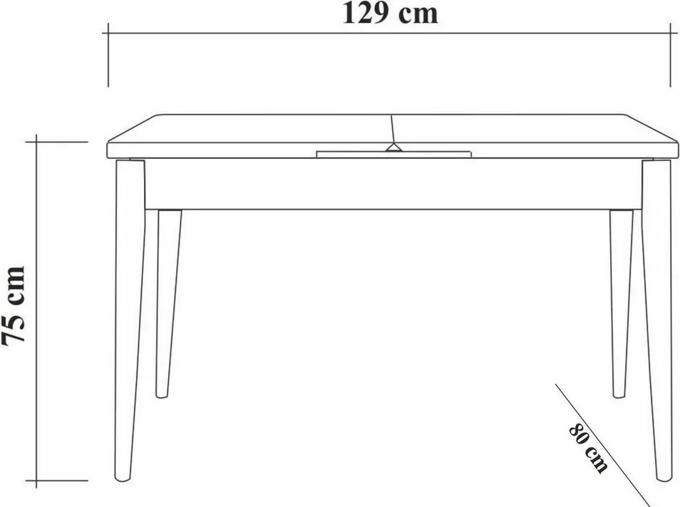 Vina Atlantic Pine and Green étkészlet, 4 db
