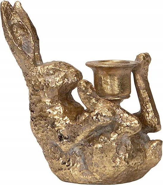 Gyertyatartó Kandeláber Arany Húsvéti Nyuszi Húsvéti Dekoráció