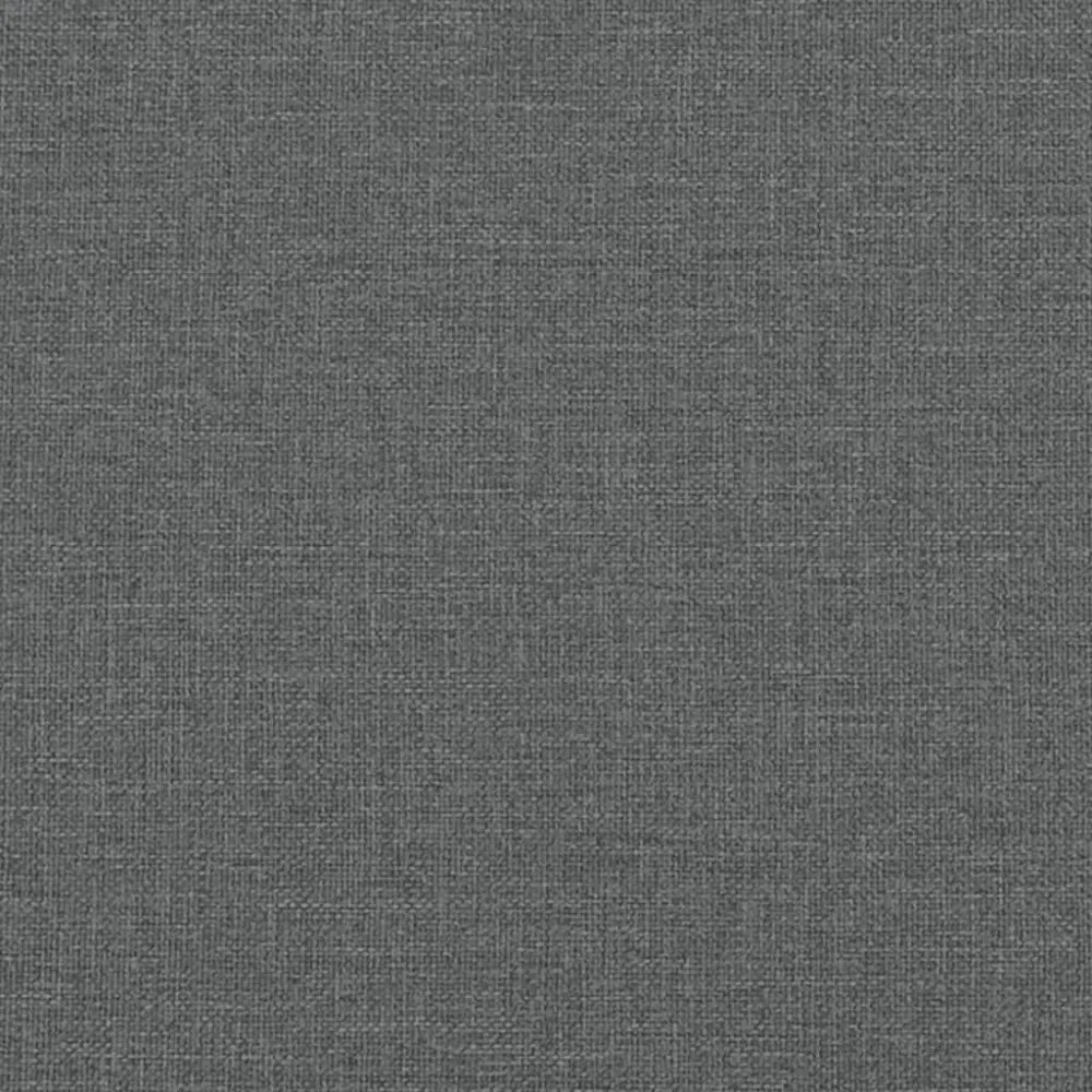 sötétszürke szövetpad párnákkal 113x64,5x75,5 cm
