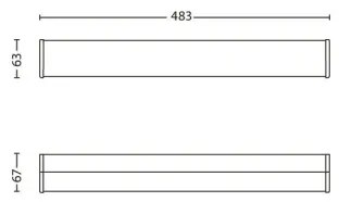 Philips 34059/11/16 - LED-es fürdőszobai fali lámpa MYBATHROOM FIT 3xLED/2,5W/230V