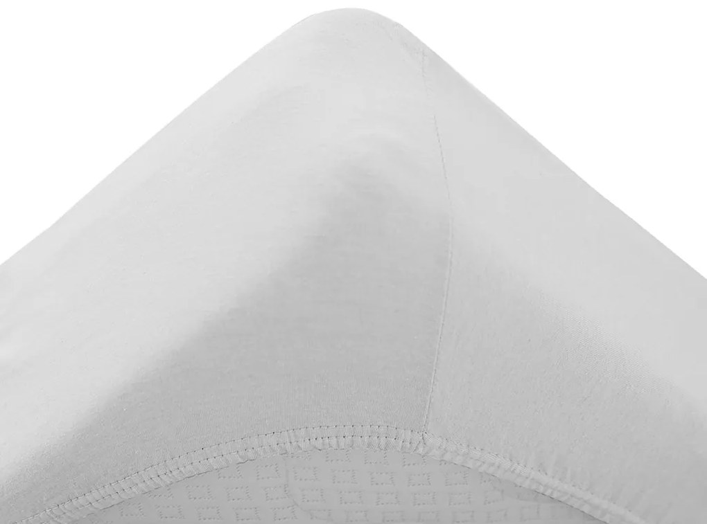 Jersey gyerek lepedő kiságyba fehér 70x140 cm