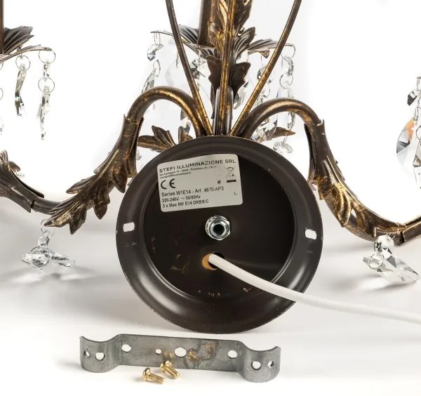 ONLI - Fali lámpa TERESA 5xE14/6W/230V bronz