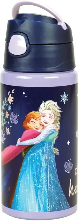 Disney Jégvarázs Together alumínium szívószálas kulacs akasztóval 500 ml