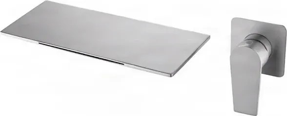 Fali mosdócsaptelep ELITE EDITION BSW1722 LED-világítással, vízeséses kifolyóval, többféle színváltozatban — Nikkel
