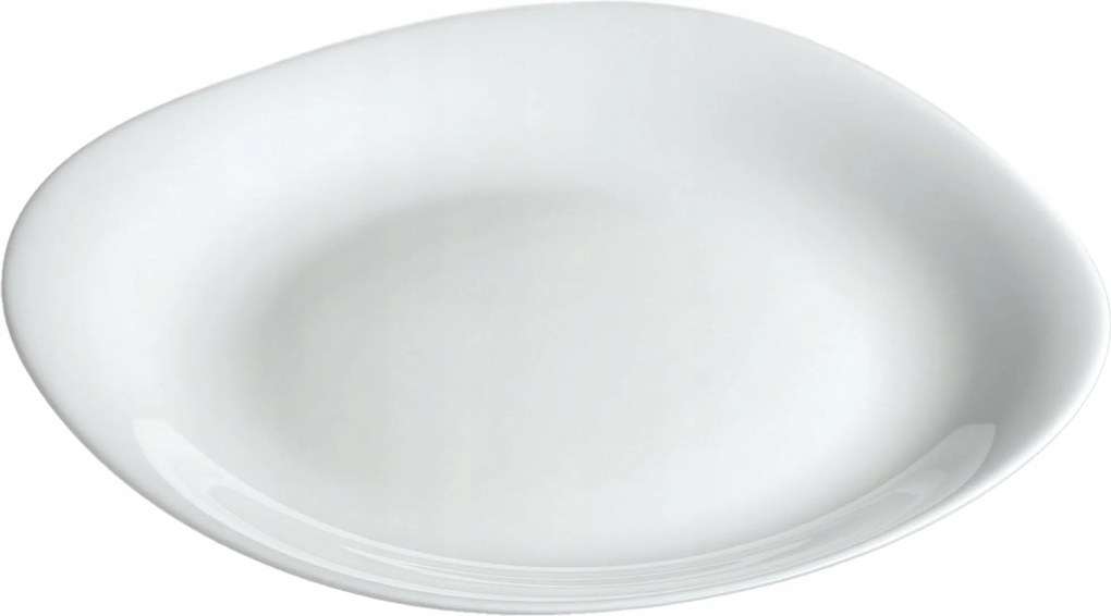 Ebédlő Tányér Csempe 28 cm Fehér Üveg Lapos Négyzet Alakú Nagy Tányér