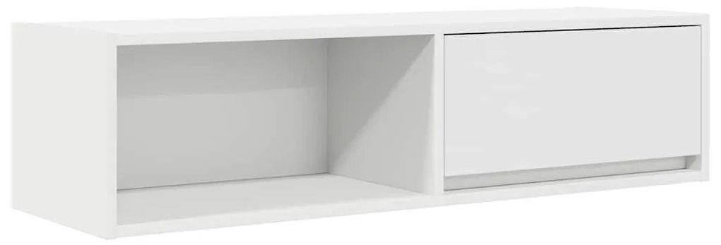 fehér szerelt fa TV-szekrény 100x31x25,5 cm