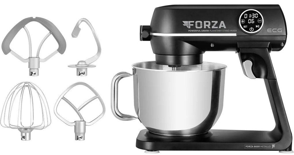ECG Forza 6600 Metallo Nero konyhai robotgép