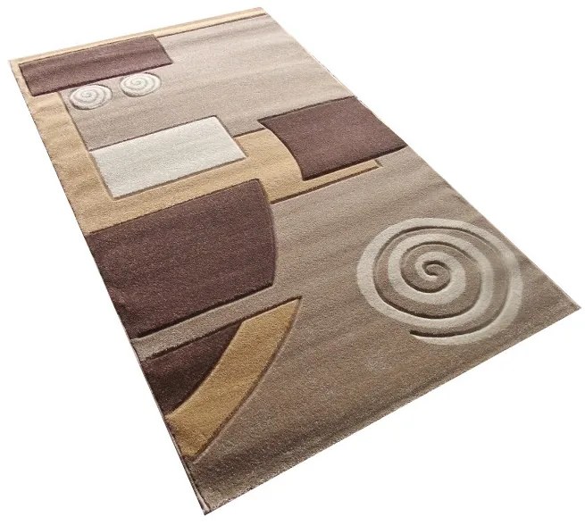 London modern nyírt szőnyeg Barna Bézs