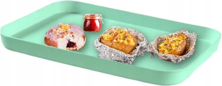 Reggeliző tálca Pincér konyhai tálca Zöld Curver Műanyag