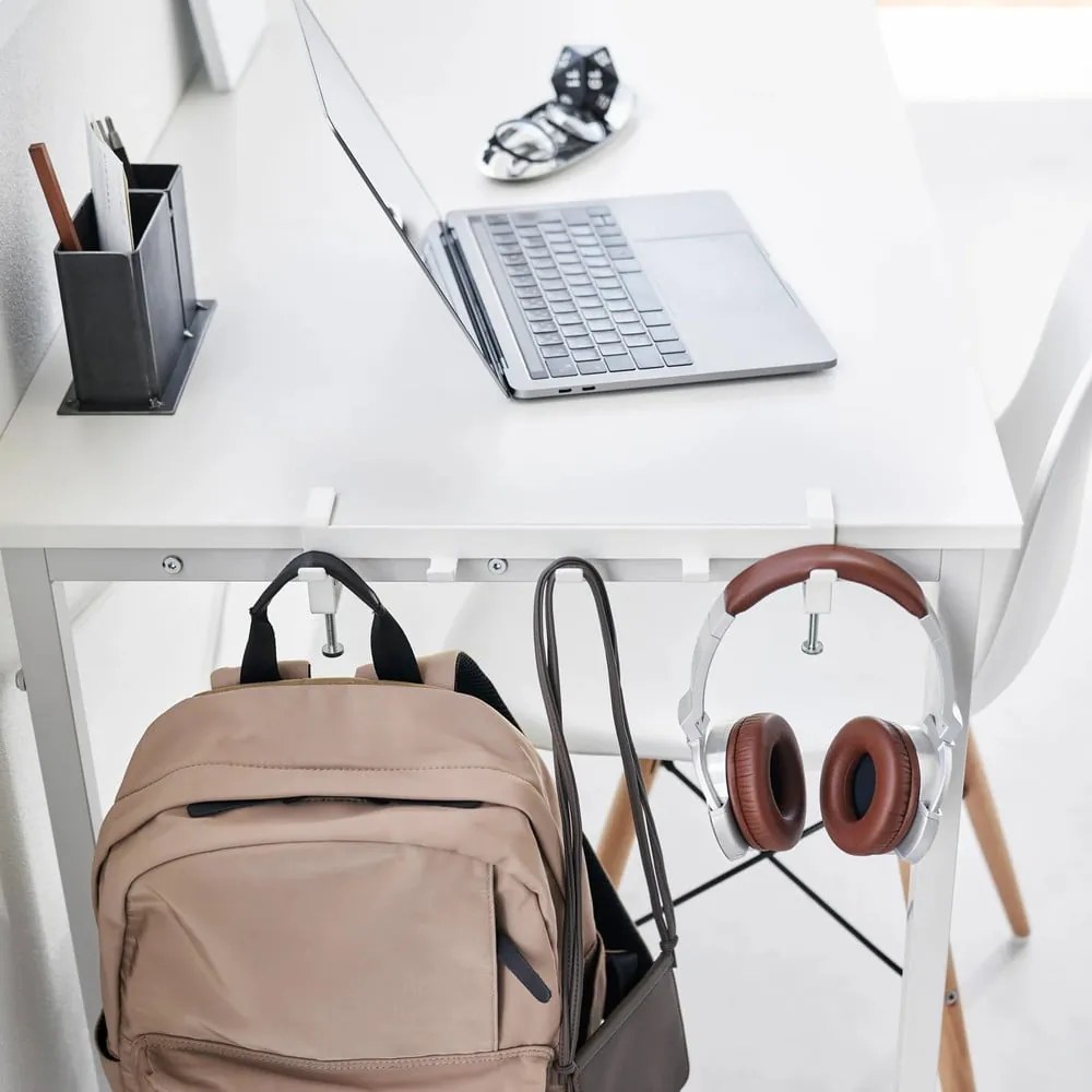 Matt fehér állítható acél akasztó Tower – YAMAZAKI