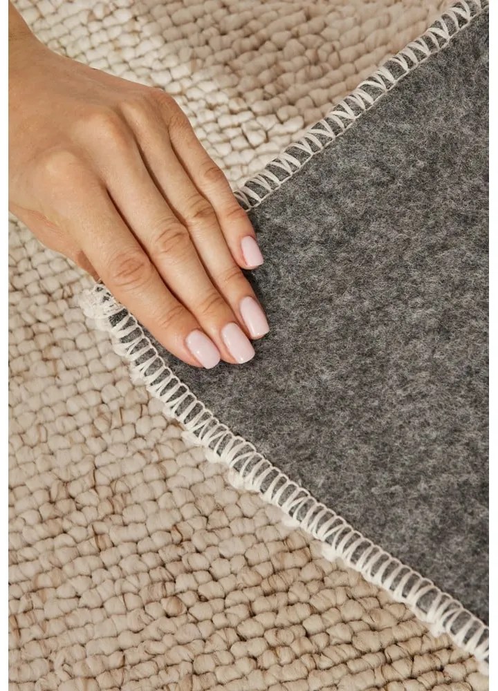 Krémszínű mosható szőnyeg 80x150 cm Rocco Cream – Elle Decoration