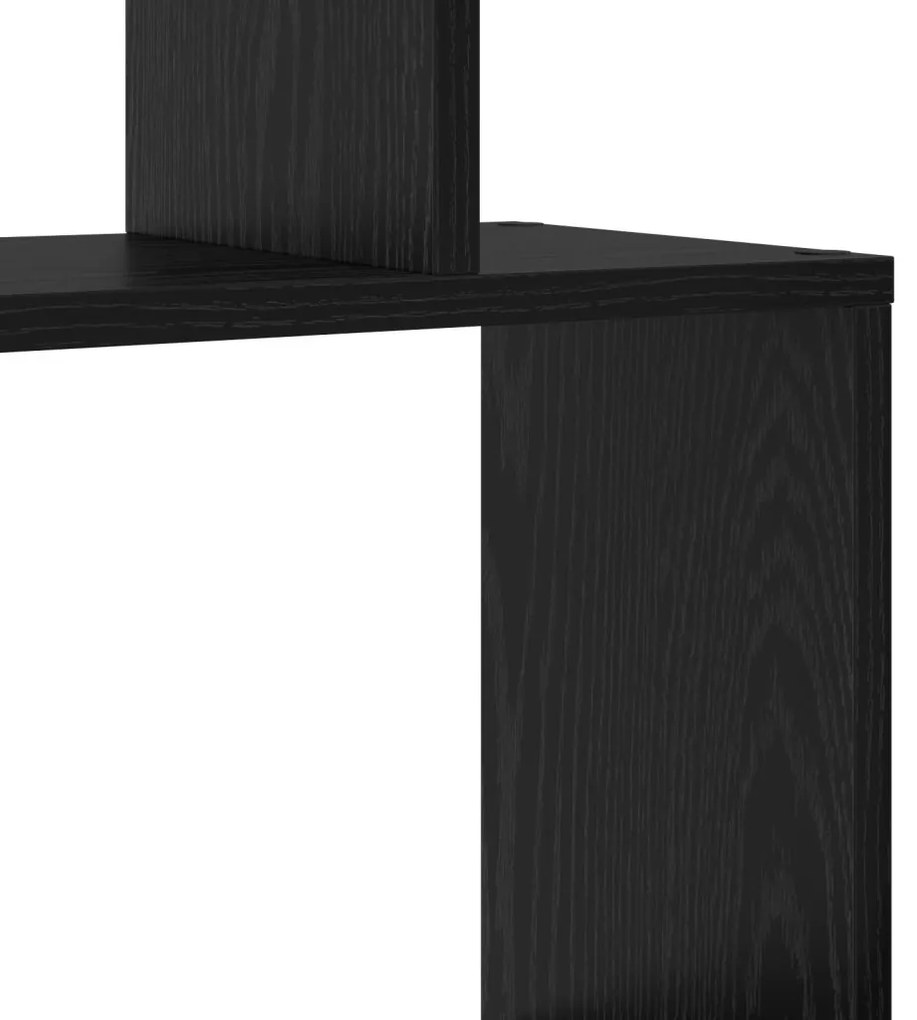 Fekete tölgy könyvespolc 70x24x193.5 cm Fából készült