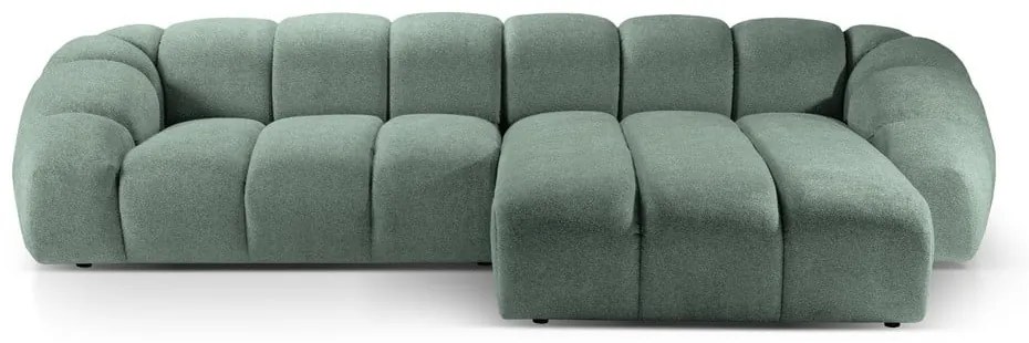 Világoszöld sarokkanapé (jobb oldali) Diana – Micadoni