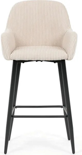 Barová židle, béžová, látka,AUB-V4009 CRM6