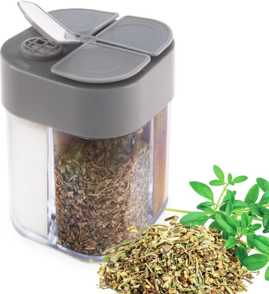 Fűszertartó konyhai piknik túra asztali 4 fűszer számára