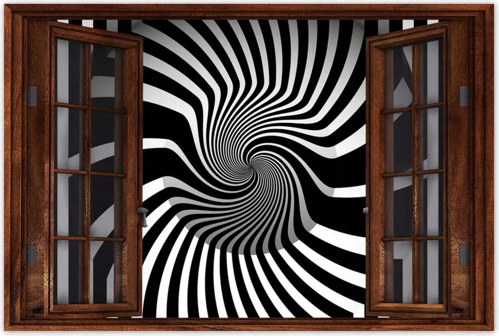 Poszterek 120x80 Absztrakt fekete-fehér