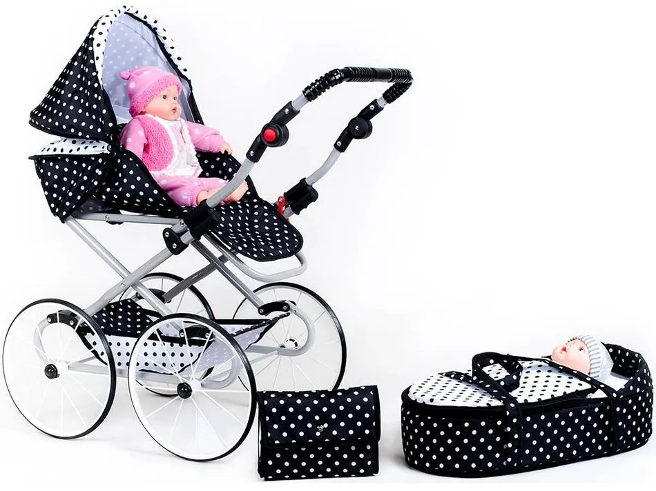 New Baby Natálka babakocsi, fekete és fehér