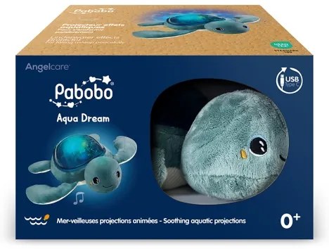 PABOBO - AQUA DREAM USB projektor s melodií, želva, 1200 mAh