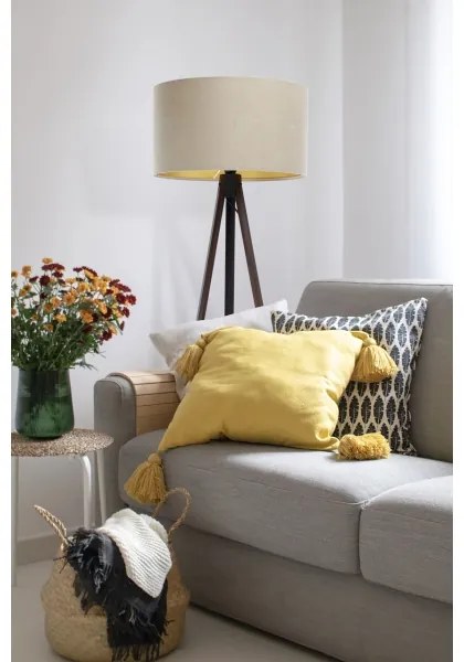 Állólámpa STANDART 1xE27/60W/230V bézs/wenge