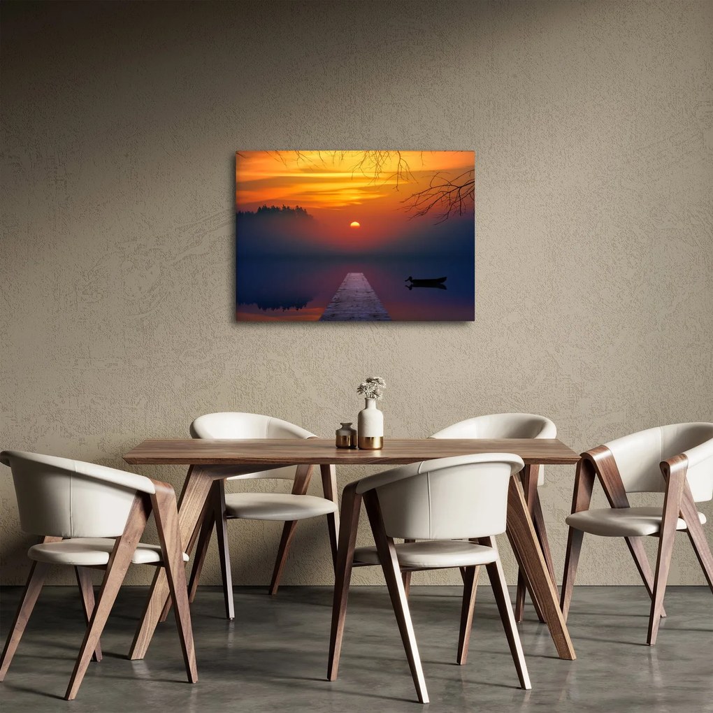 Híd képe naplementekor (70x50 cm)