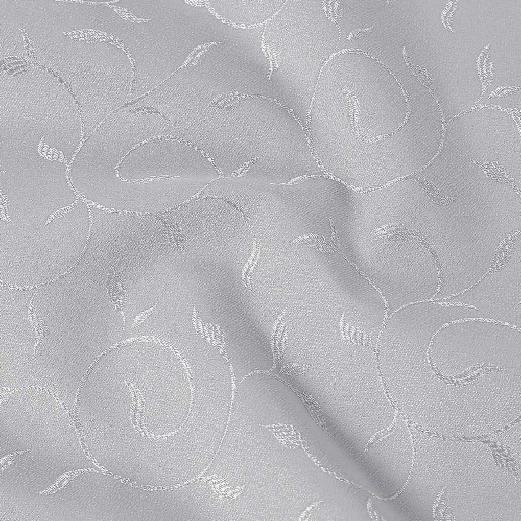 Goldea ünnepi teflonos asztali futó - szürke nagy ornamentekkel ékesített 50x180 cm