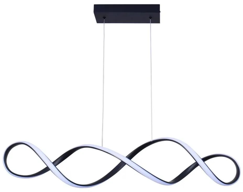 LED Csillár zsinóron INFINITO LED/34W/230V fekete