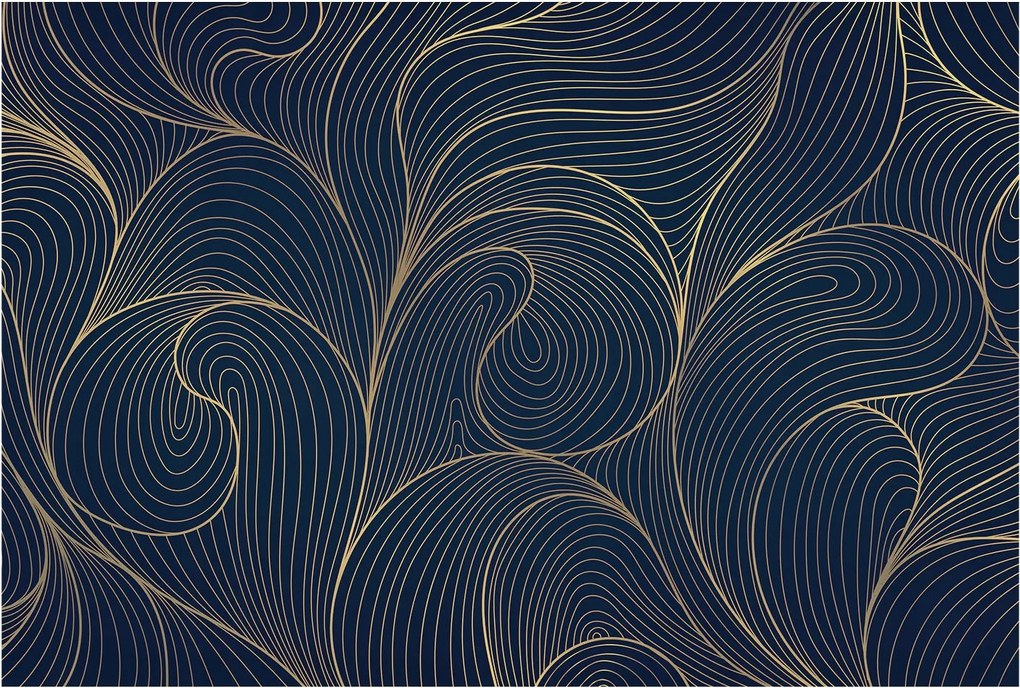 Flizelin tapéta falra Prémium hullámos motívum 104x70 Ragasztó