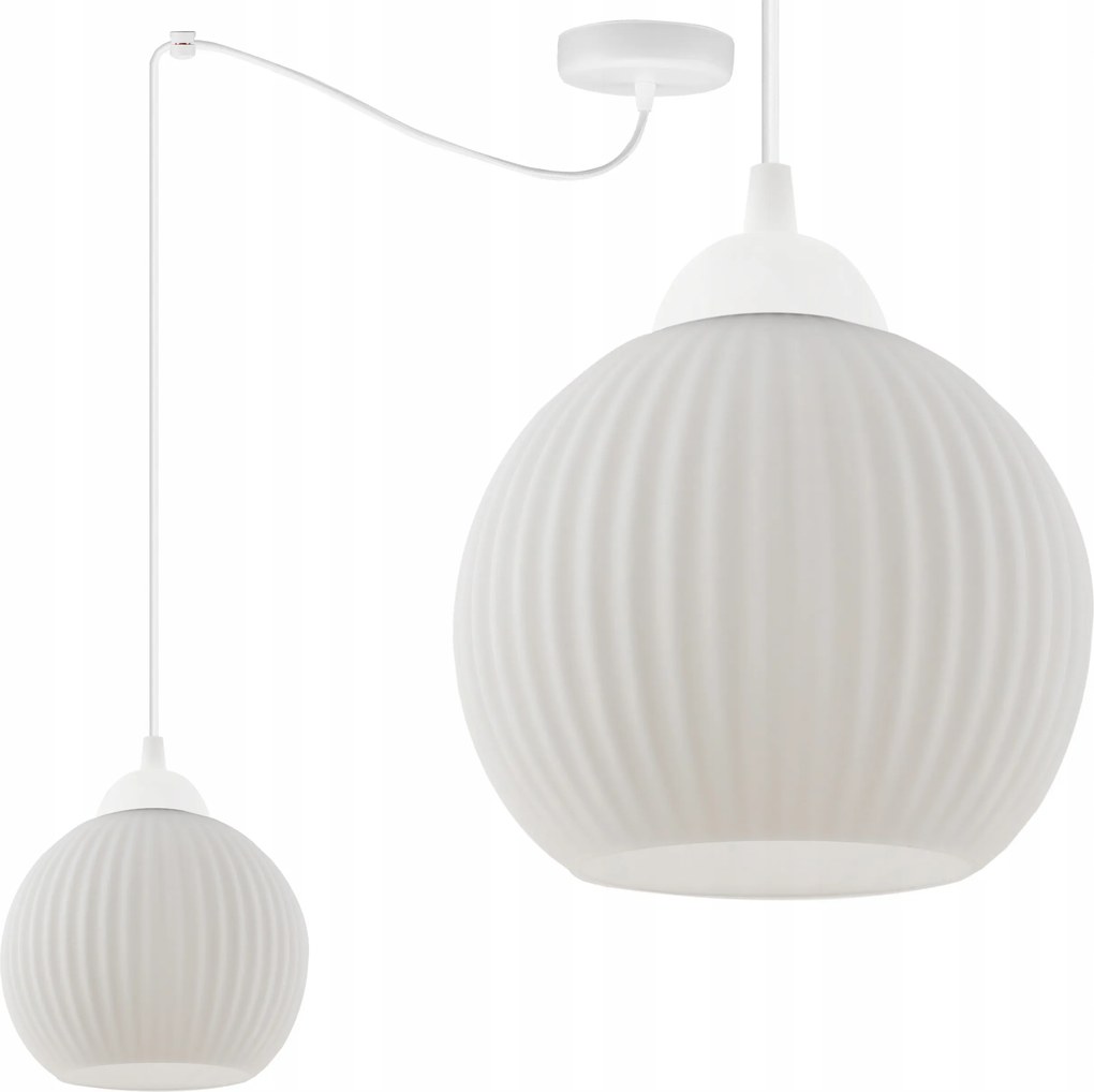 Mennyezeti Lámpa Lógó Csillár Pók Fehér Gömb Konyha Nappali E27