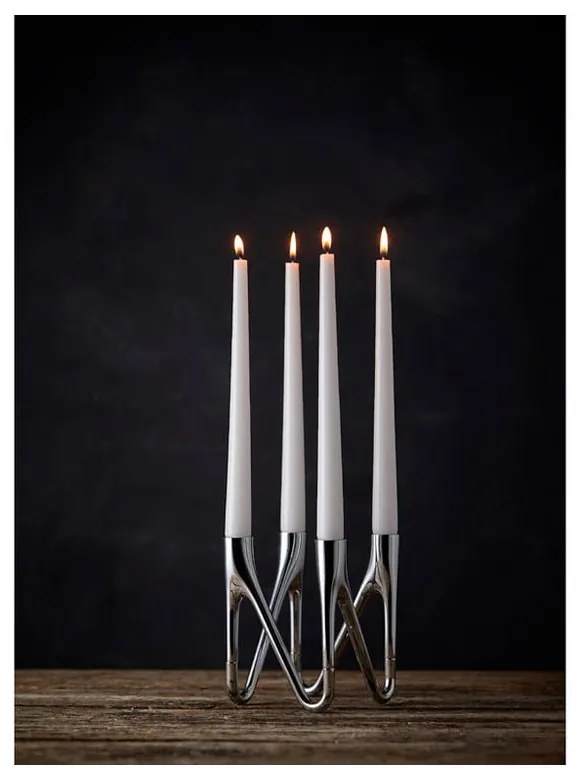 Roots ezüstszínű gyertyatartó - Morsø