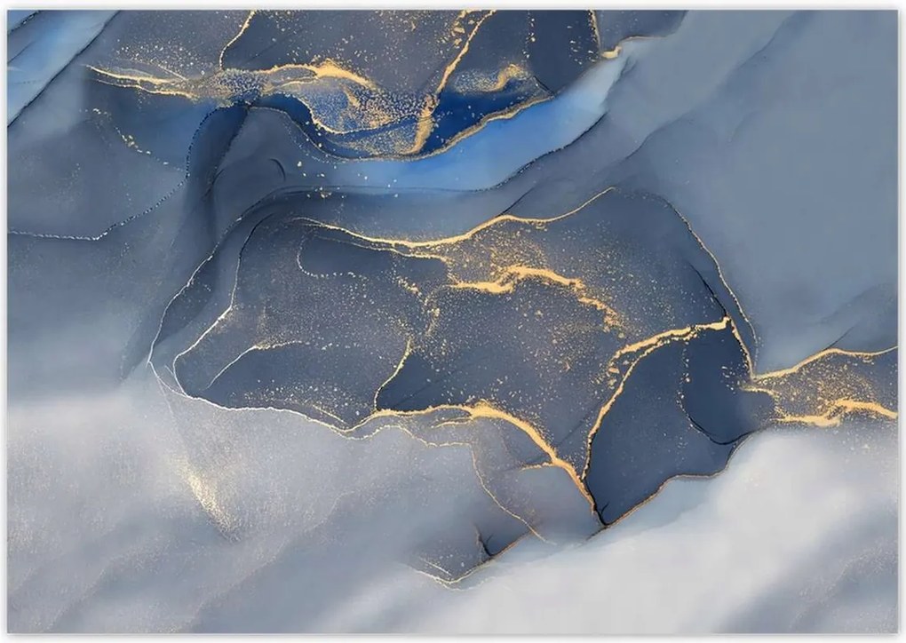 Poszterek 100x70 Kék márvány