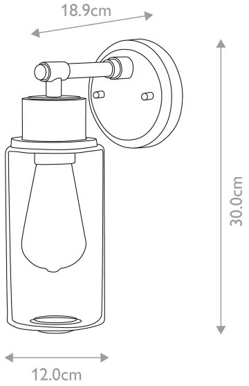 Elstead BATH-MORVAH1-W - Fürdőszobai fali lámpa 1xE27/60W/230V IP44 fehér