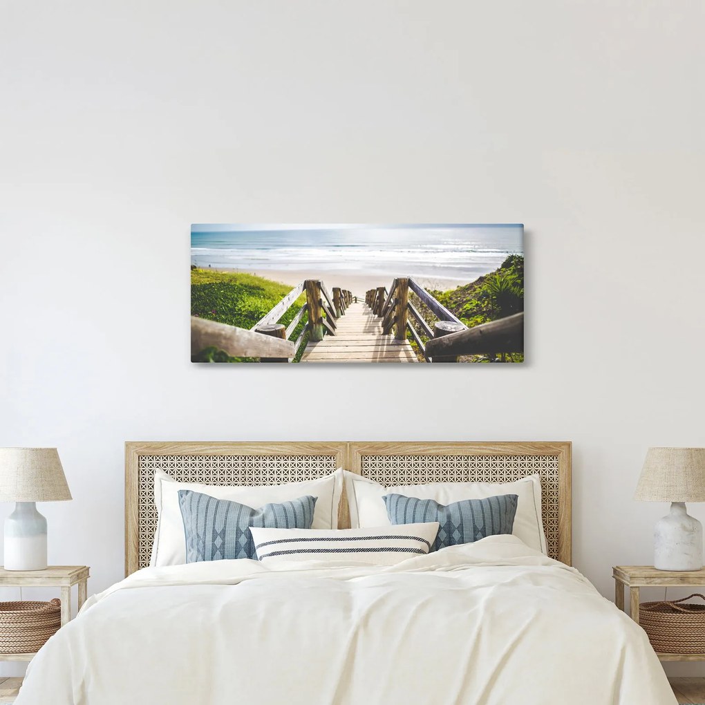 Kép - Bejárat a strandra (120x50 cm)