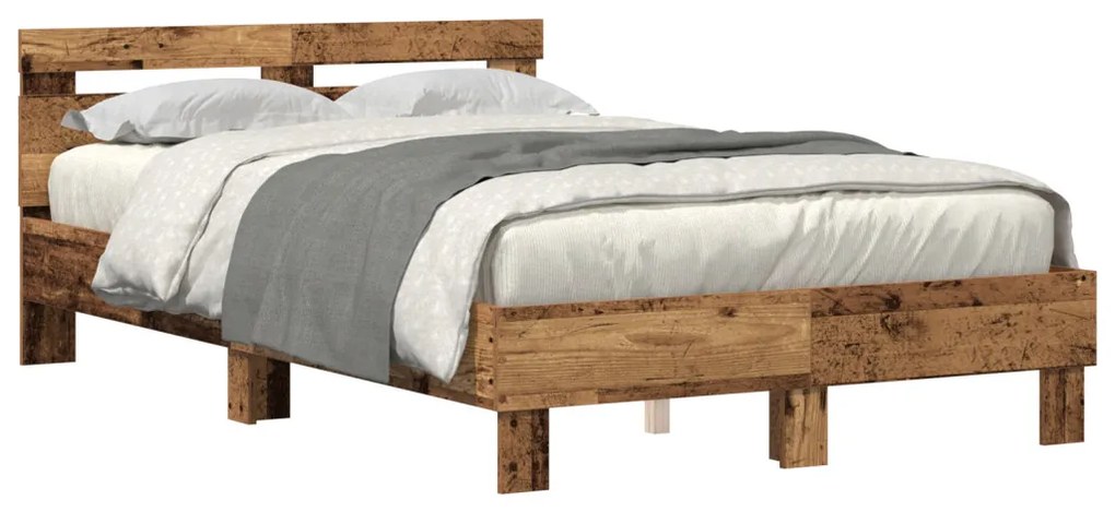 Műszaki Fa Ágykeret Viharvert fa Műszaki fa 120 x 190 cm Tartós