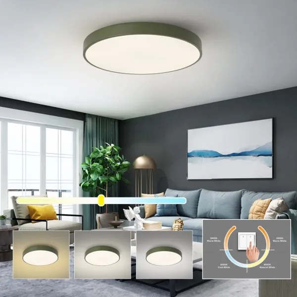 Brilagi - LED mennyezeti lámpatest POOL LED/60W/230V 3000/4000/6000K 60 cm zöld