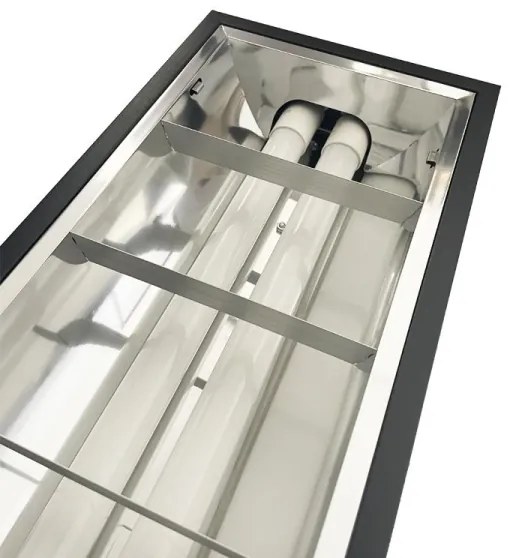 Fénycsöves lámpa T8 2xG13/18W/230V 120 cm fekete