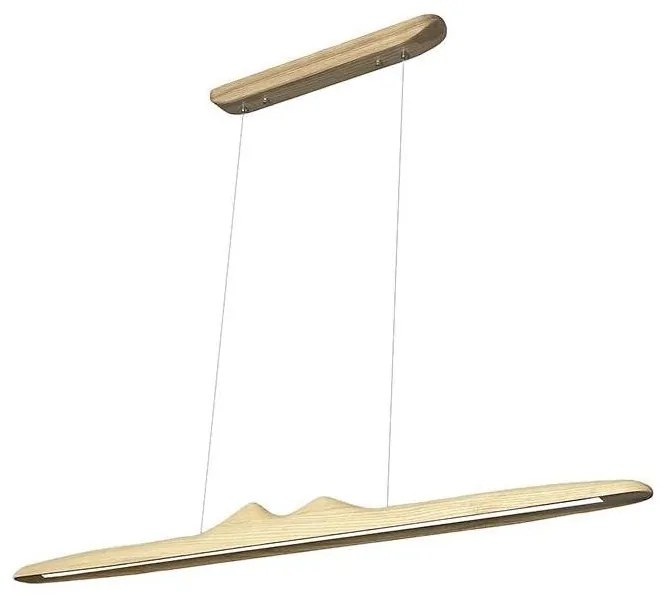 LED Csillár zsinóron LED/22W/230V 4000K 120 cm kőris/tömör fa