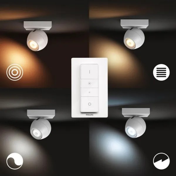 Philips 50471/31/P6 - Hue BUCKRAM LED állítható spot 1xGU10/5W/230V