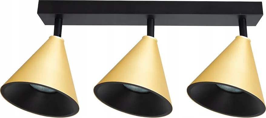 Cone Spot lámpatest Arany 3xGU10