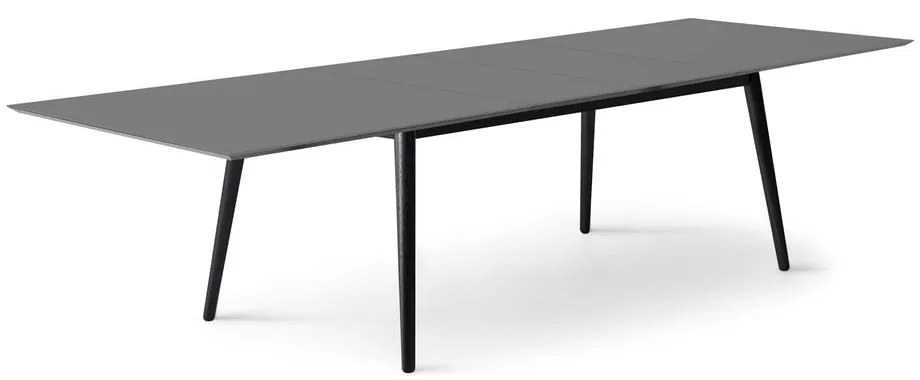Fekete-antracitszürke bővíthető étkezőasztal 100x210 cm Meza – Hammel Furniture