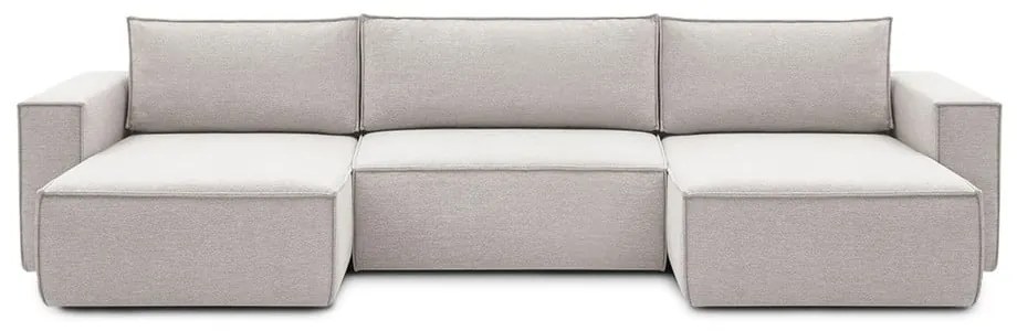 Bézs sarokkanapé ("U" alakú) Nihad – Bobochic Paris