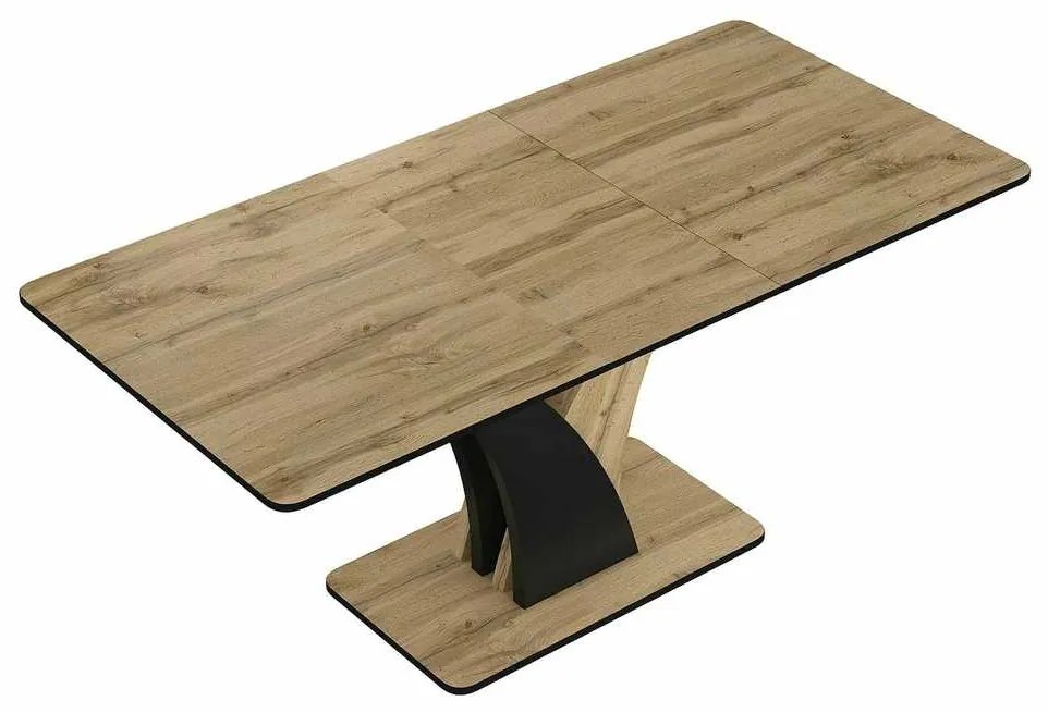 Artem étkezőasztal, artisan tölgy / fekete