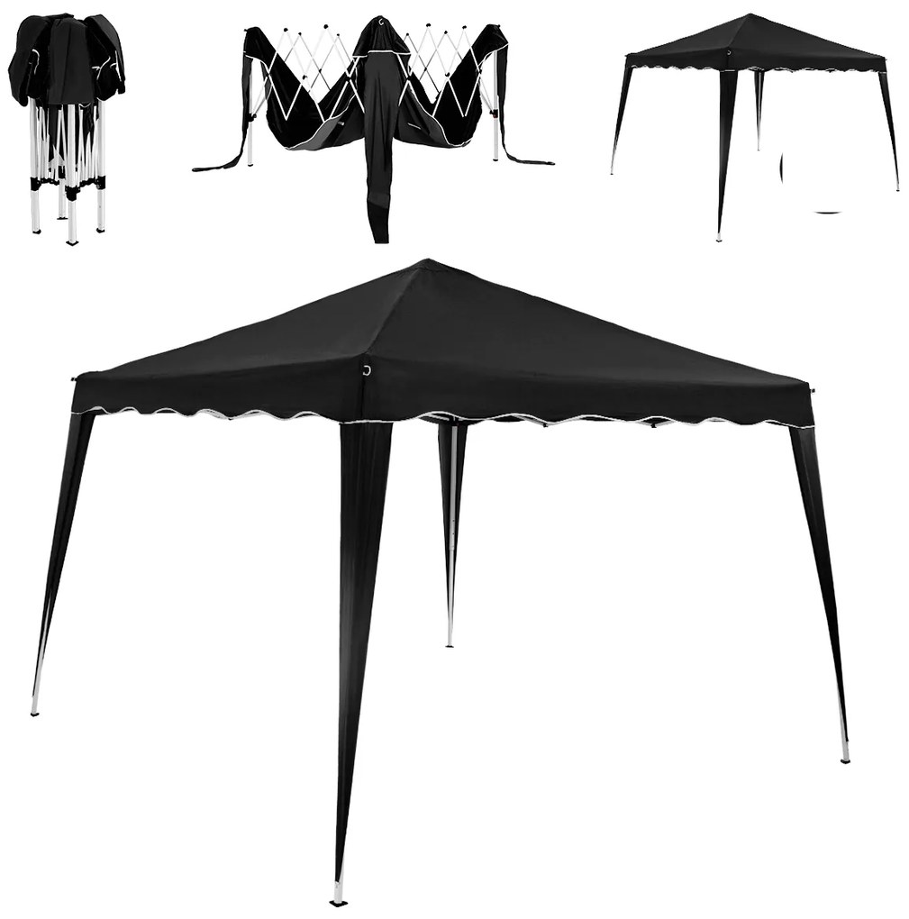 Deuba Kerti pavilon Capri 3x3 m - fekete