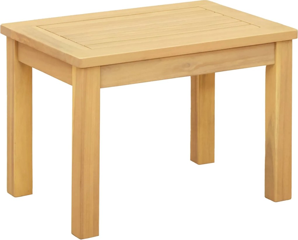 vidaXL Dohányzóasztal Világos akác 50 x 35 x 36 cm Tömör Akácfa