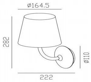 Gardino LX1791 - VIOLA LED kültéri fali lámpa LED/7W/230V IP65