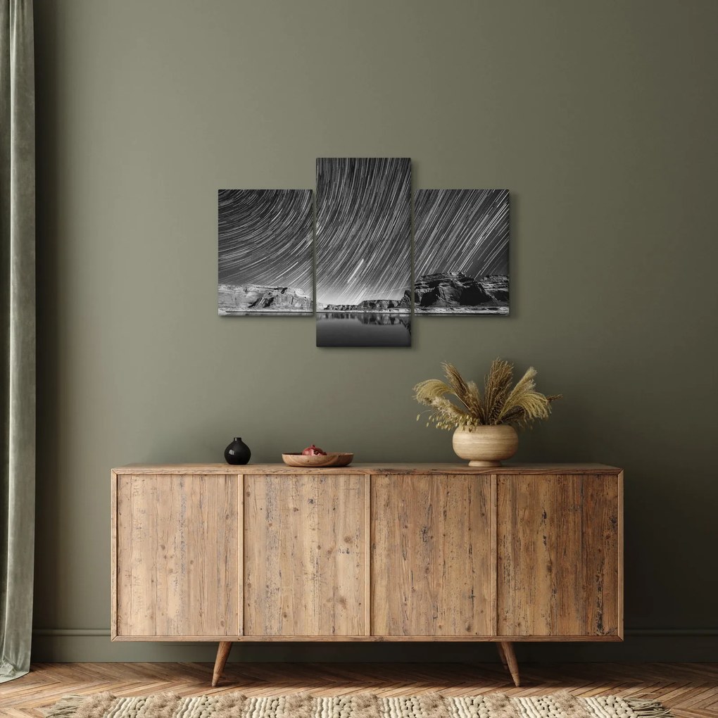 Fekete-fehér kép egy csillagos ég (90x60 cm)