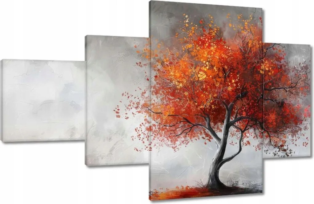 Vászonkép 130x80 Fa tüzes színekben
