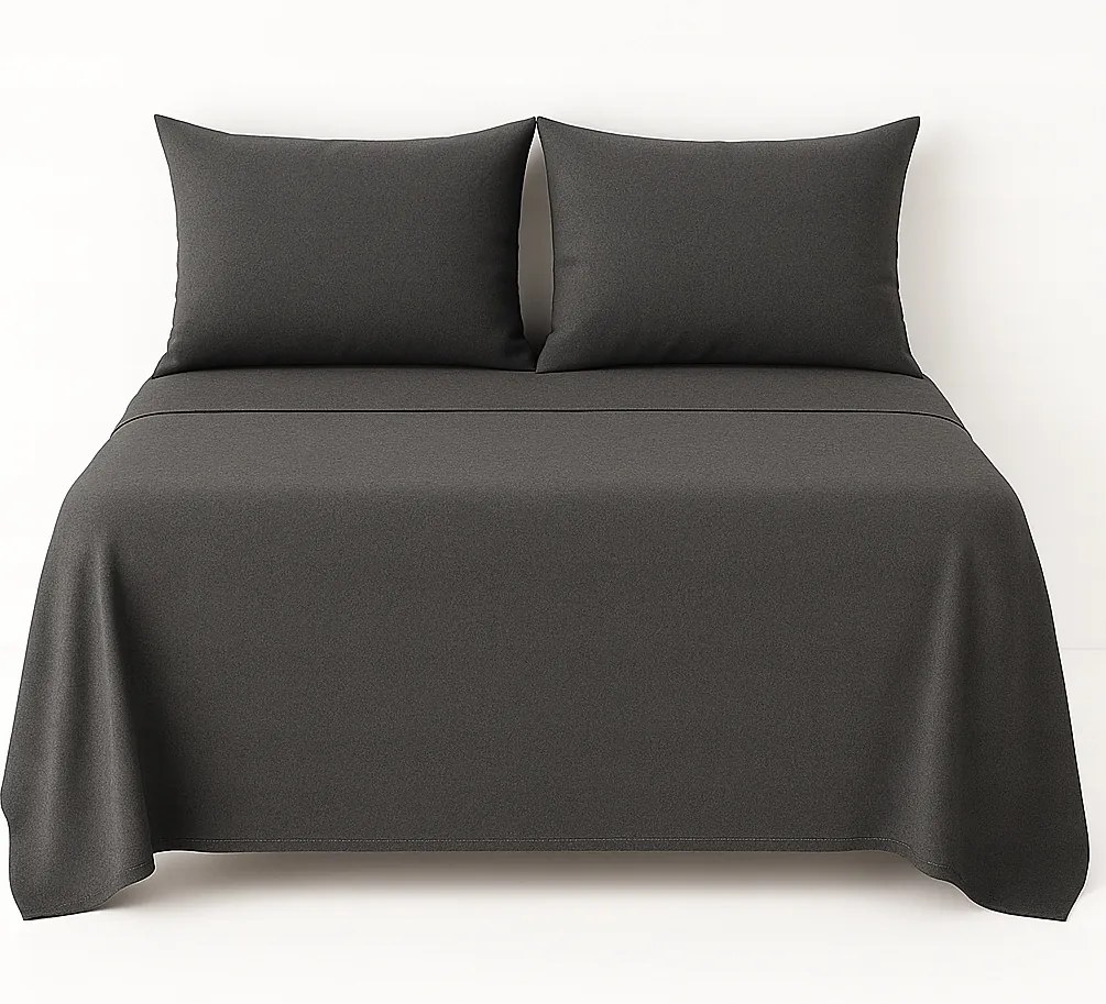 Flanel Lepedő 160×200 100% Pamut Lengyel Minőség Grafit Szín